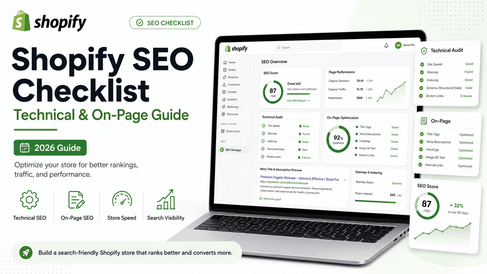Shopify SEO Checklist 2026: Technical and On-Page Guide