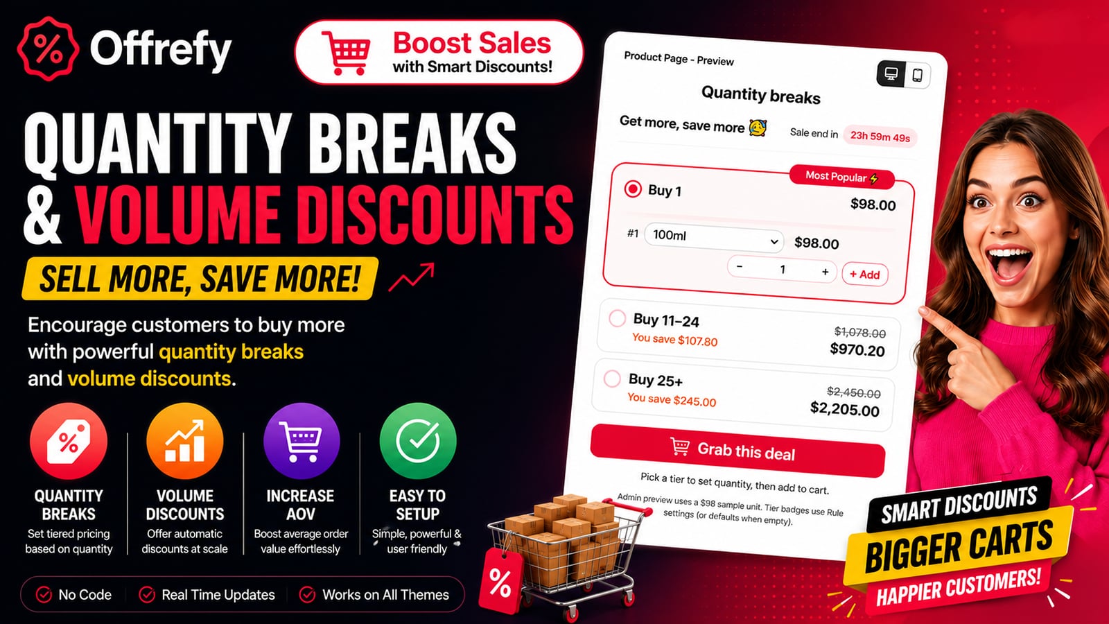 Shopify 25 Product Discount Limit: How Offrefy Solves It