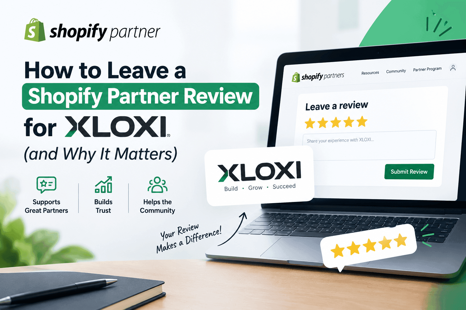 How to Leave a Shopify Partner Review for XLOXI (and Why It Matters)