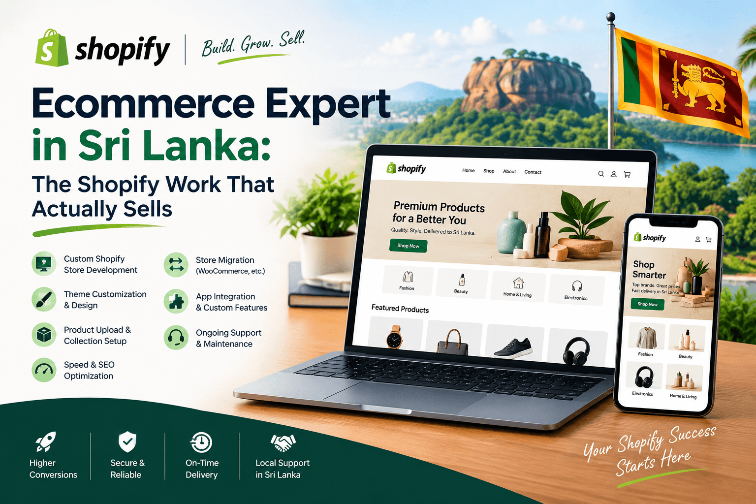 Ecommerce Expert in Sri Lanka: The Shopify Work That Actually Sells