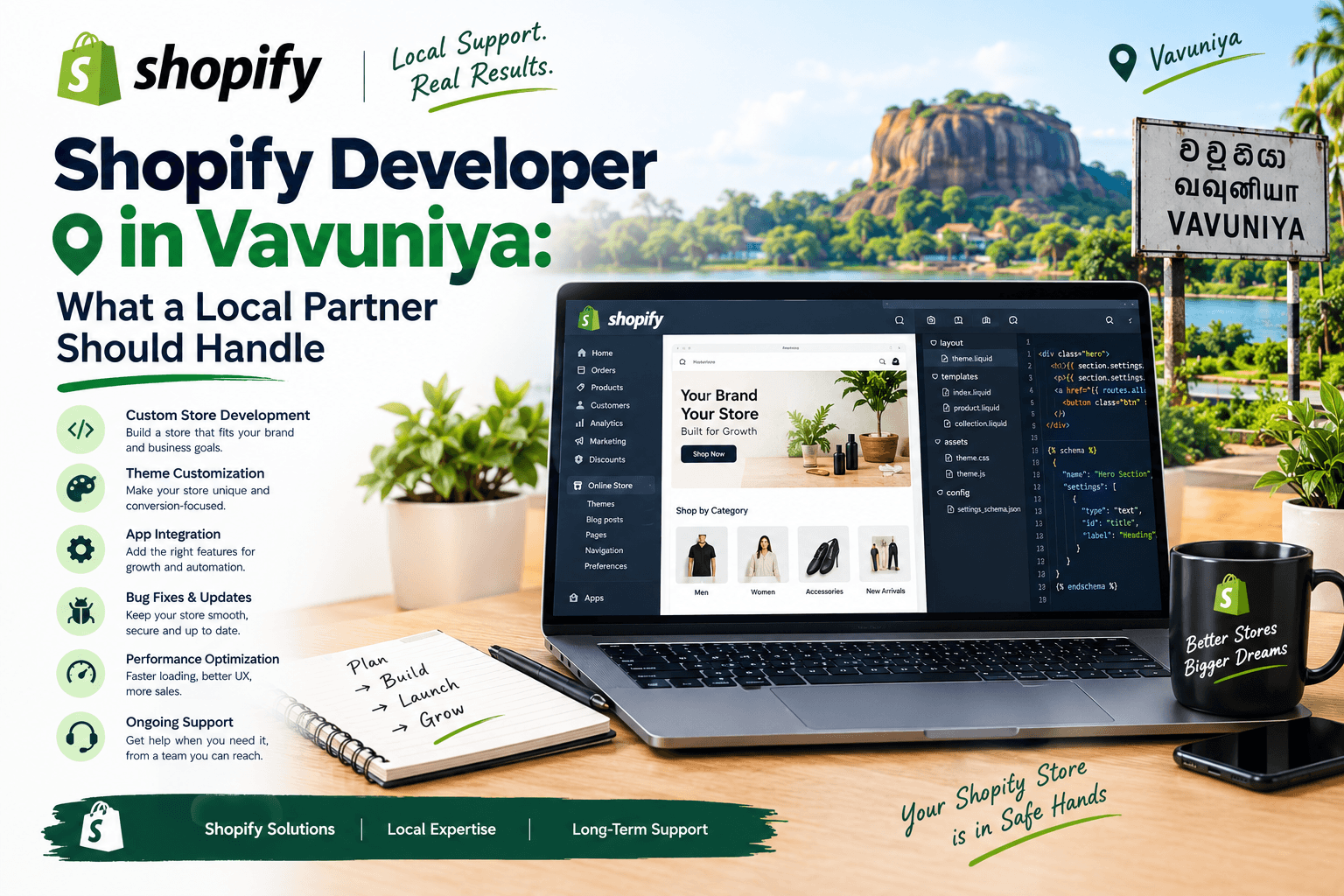 Shopify Developer in Vavuniya: What a Local Partner Should Handle