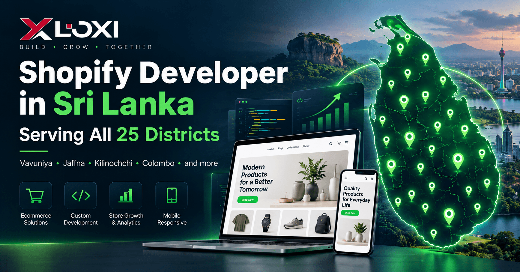 Shopify Developer in Sri Lanka Professional Shopify Services Across All 25 Districts