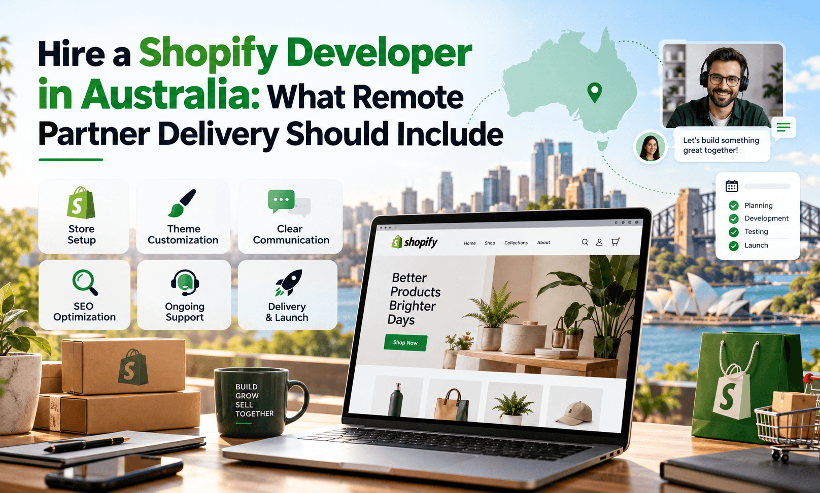 Hire a Shopify Developer in Australia: What Remote Partner Delivery Should Include