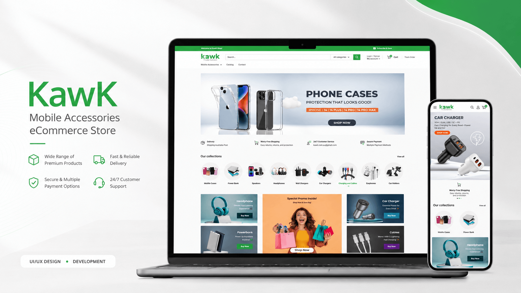 KawK – Mobile Accessories eCommerce Store